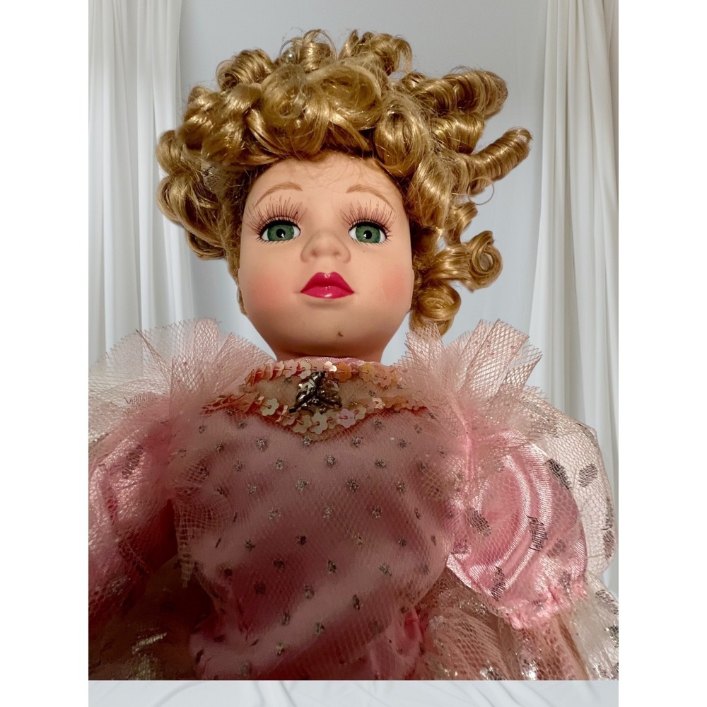 Victorian Rose 1997 Brass Key Porcelain Ballerina 16" Melissa Jane Limited Ed - Picture 12 of 16